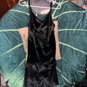 Black Satin Dress